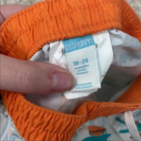 Old NAVY | 3/$15 Alligator Baby Swim Trunks - Picture 4 of 5